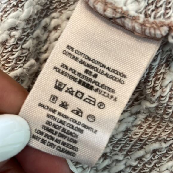 Free People Size Medium oversized open Front Cardigan Swing Sweater Brown - Picture 10 of 11